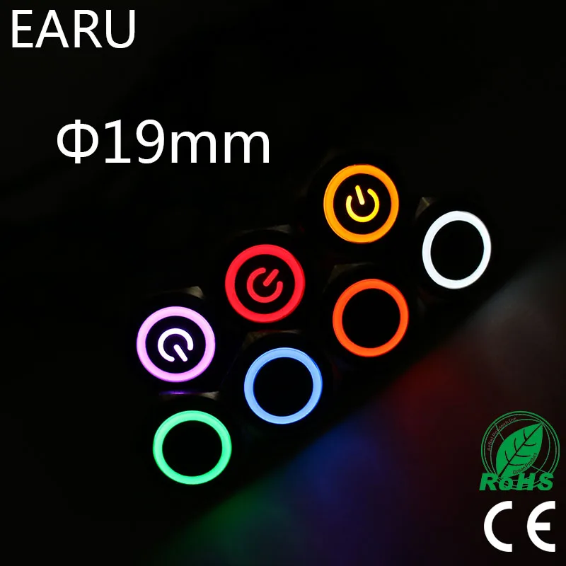 19mm LED Light Waterproof Metal Push Button Switch Momentary Latching Fixation Doorbell Car Auto Engine Start PC Power 12V 24V
19mm LED Light Waterproof Metal Push Button Switch Momentary Latching Fixation Doorbell Car Auto Engine Start PC Power 12V 24V