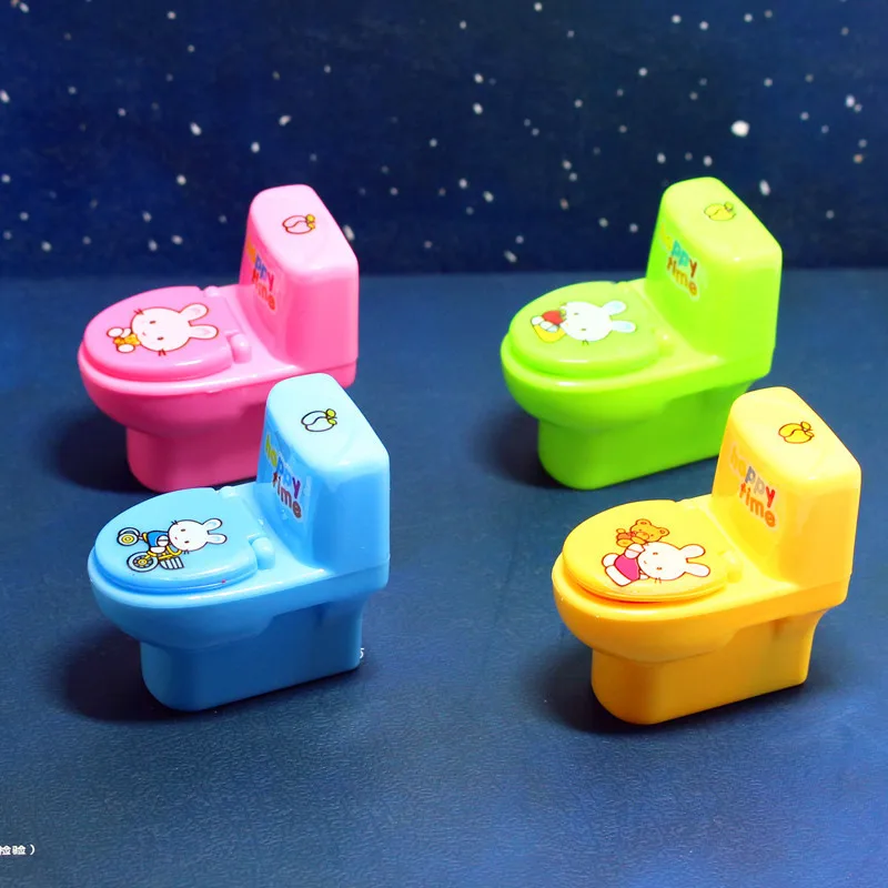 4 pcs/lot Creative Toilet Pencil Sharpener Mini Cartoon Colored Sharpener Novelty Item for Kids Students Gifts School Statonery
4 pcs/lot Creative Toilet Pencil Sharpener Mini Cartoon Colored Sharpener Novelty Item for Kids Students Gifts School Statonery