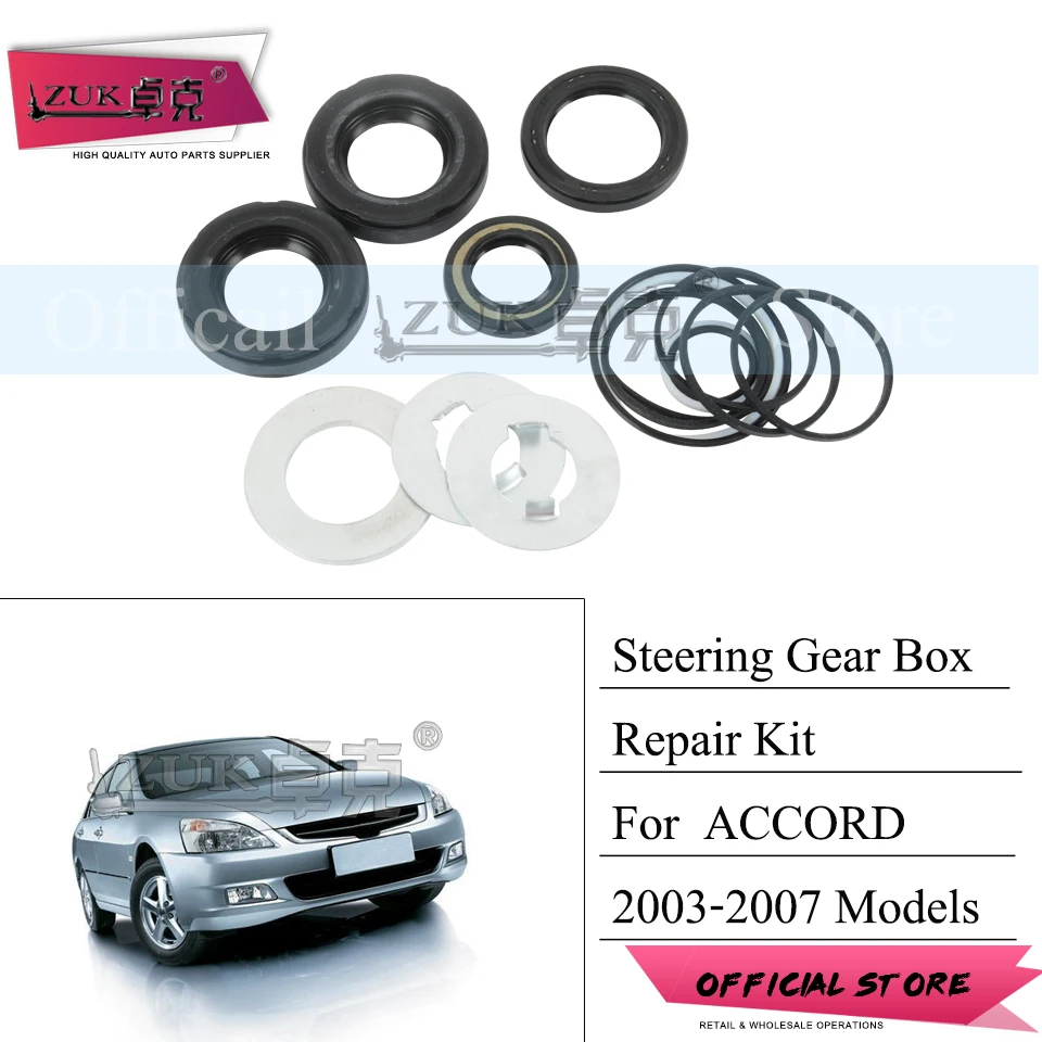 ZUK For HONDA For ACCORD Power Steering Gear Box Repair Kit O-Ring Oil Seal Gasket Set Year 2003-2007 CM4 CM5 CM6 2.0L 2.4L 3.0L
ZUK For HONDA For ACCORD Power Steering Gear Box Repair Kit O-Ring Oil Seal Gasket Set Year 2003-2007 CM4 CM5 CM6 2.0L 2.4L 3.0L