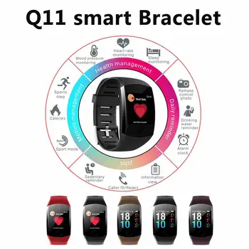 Q11 Smart Wristband 1.3 Inch Color Screen Blood Pressure Heart Rate Monitoring Calls Reminder Waterproof IP67 Fitness Bracelet 
Q11 Smart Wristband 1.3 Inch Color Screen Blood Pressure Heart Rate Monitoring Calls Reminder Waterproof IP67 Fitness Bracelet
