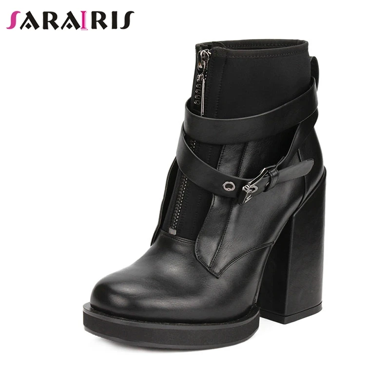 SARAIRIS New Arrivals Dropship Large Size 35-41 Wholesale Zip Up Ankle Boots Woman Shoes Chunky High Heels Shoes Women Boots
SARAIRIS New Arrivals Dropship Large Size 35-41 Wholesale Zip Up Ankle Boots Woman Shoes Chunky High Heels Shoes Women Boots