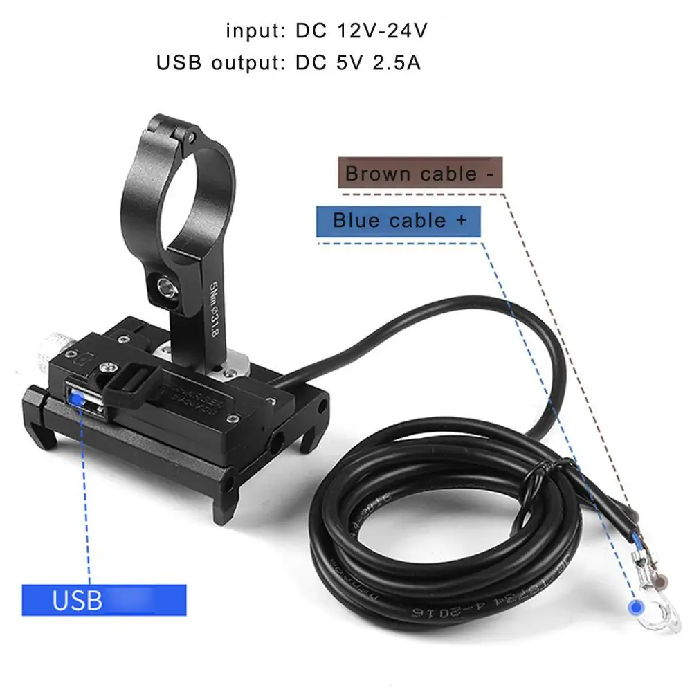 12V Motorcycle Bicycle Cell Phone Holder with USB Charger Handlebar Bracket Mount for 4-6.7 inch Mobile Phone
12V Motorcycle Bicycle Cell Phone Holder with USB Charger Handlebar Bracket Mount for 4-6.7 inch Mobile Phone