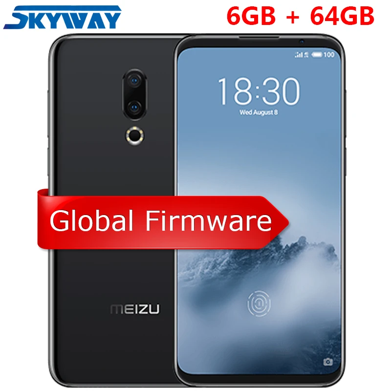 

Original Meizu 16th 16 4G LTE Global Firmware Snapdragon 845 Octa Core 6GB 64GB 6.0" FHD 2160x1080P Full Screen Dual Rear Camera