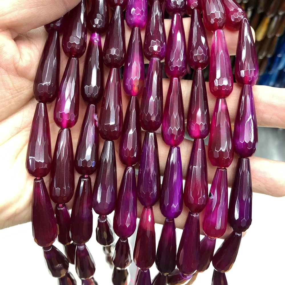 Wholesale Charming Rose Red Agat e Carnelian Drop Beads 10x30mm Faceted Drop Beads,Gem Stone Jewelry Loose Beads 2strings of 15"
Wholesale Charming Rose Red Agat e Carnelian Drop Beads 10x30mm Faceted Drop Beads,Gem Stone Jewelry Loose Beads 2strings of 15"