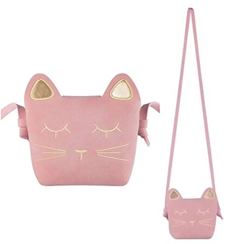 R Lovely Children Girls Cat Shape Kids Crossbody Shoulder Bag Messenger Coin Purse SODIAL Black Cat Shape Crossbody