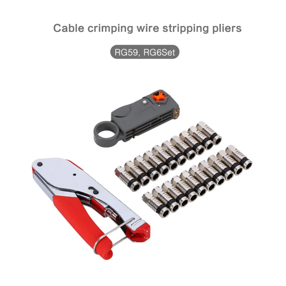 Compression Coaxial Cable Manual Crimping Tool Set Kit For RG59 RG6 F Coax Cable Crimper
Compression Coaxial Cable Manual Crimping Tool Set Kit For RG59 RG6 F Coax Cable Crimper