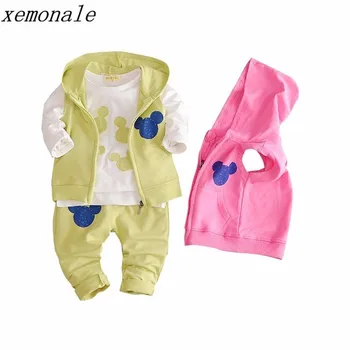 2020 New Spring Autumn Baby Girls Clothing Kids Suits Cotton Infant Clothes Toddler Warm Hooded Vest And T-shirt Pants 3pcs Sets
2020 New Spring Autumn Baby Girls Clothing Kids Suits Cotton Infant Clothes Toddler Warm Hooded Vest And T-shirt Pants 3pcs Sets