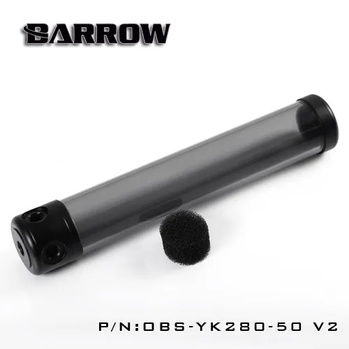 

Barrow OBS-YK, 50mm Diameter Acrylic Cylindrical Tanks, Transparent Wall, 130/180/230 / 280mm Length, Water Cooling Reservoirs