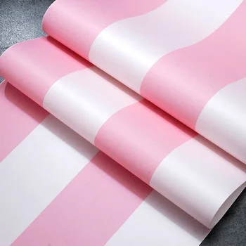 Korean Style Striped Wallpaper Pink Princess Children Room Wall Decoration Kids Room Girls Bedroom Non-woven Wallpaper Roll Size
Korean Style Striped Wallpaper Pink Princess Children Room Wall Decoration Kids Room Girls Bedroom Non-woven Wallpaper Roll Size