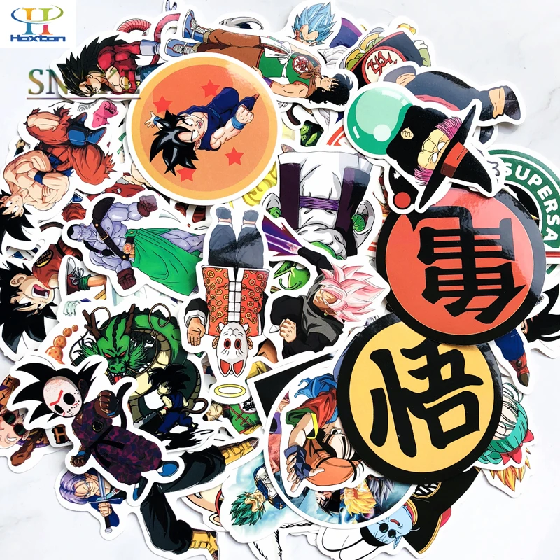 100Pcs/Lot Anime Dragon Ball Stickers Super Saiyan Goku Stickers For Car Laptop Skateboard Pad Bicycle PS4 Phone DIY Car Decal
100Pcs/Lot Anime Dragon Ball Stickers Super Saiyan Goku Stickers For Car Laptop Skateboard Pad Bicycle PS4 Phone DIY Car Decal