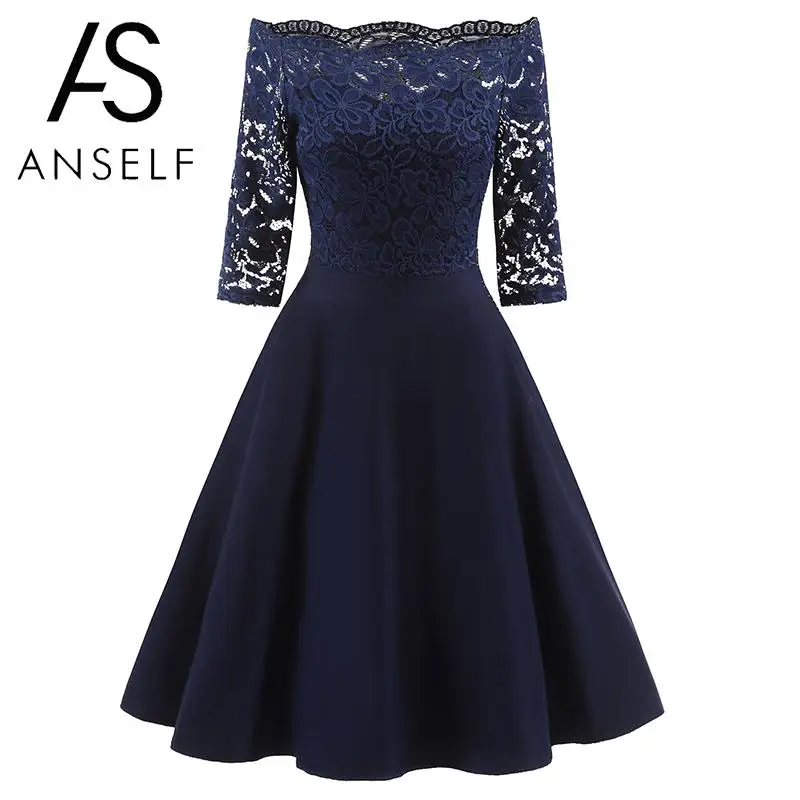 Anself 2019 New Fashion Women Vintage Dress Floral Lace Slash Neck Sundress Princess Cocktail Party Ruffle A-line Swing Dress
Anself 2019 New Fashion Women Vintage Dress Floral Lace Slash Neck Sundress Princess Cocktail Party Ruffle A-line Swing Dress