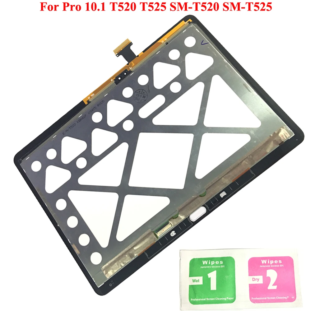 LCD Display Touch Screen Digitizer Sensors Assembly Panel Replacement For Samsung GALAXY Tab Pro 10.1 T520 T525 SM-T520 SM-T525
LCD Display Touch Screen Digitizer Sensors Assembly Panel Replacement For Samsung GALAXY Tab Pro 10.1 T520 T525 SM-T520 SM-T525