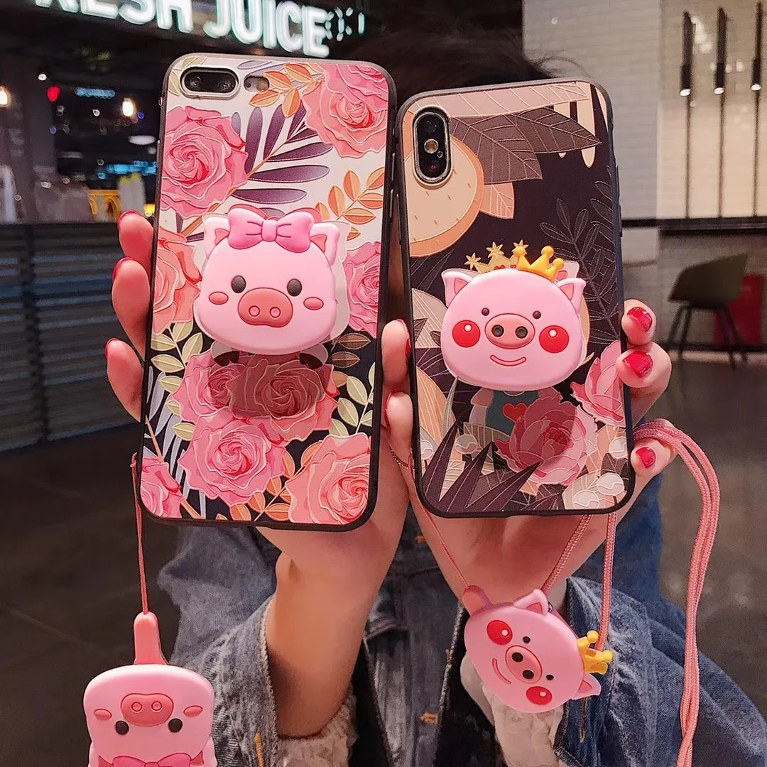 For Huawei P10 20 Mate 10 20 Nova 3 4 For iPhone Xs Max XR 7 8Plus Case Jungle Pig TPU Case Pig Nose Soft Phone Strap Rope Case
For Huawei P10 20 Mate 10 20 Nova 3 4 For iPhone Xs Max XR 7 8Plus Case Jungle Pig TPU Case Pig Nose Soft Phone Strap Rope Case