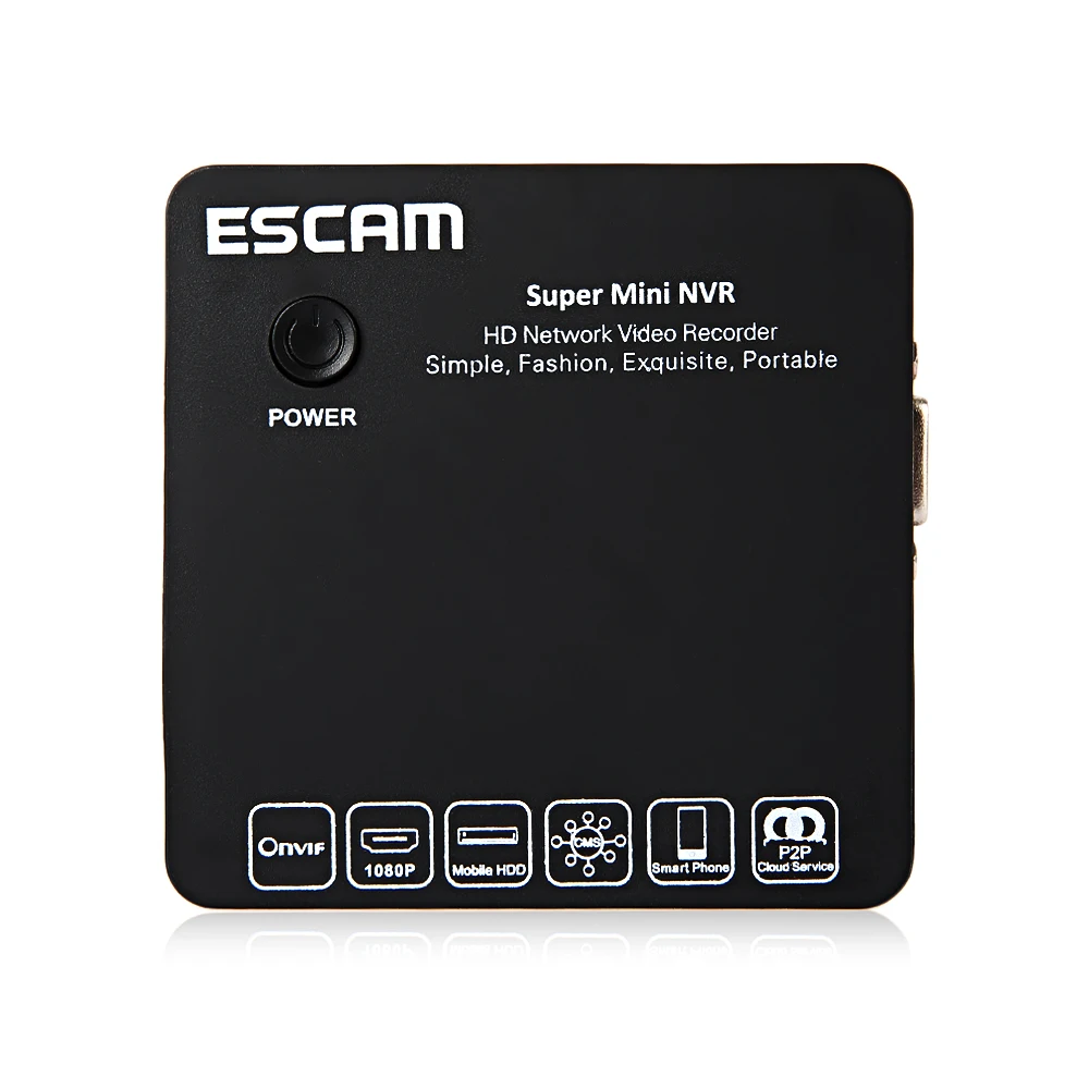 

Escam K108 Mini NVR Onvif 8 Channel 1080p/960p/720p Portable Network Video Recorder Support Onvif 3g Wifi for Ip Cameras