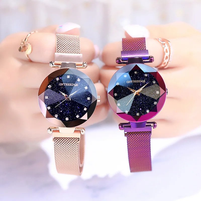 Fashion Ladies Wristwatches Luxury Rose Gold Women Starry Sky Magnet Watch Waterproof Clock Gift Relogio Feminino Montre Femme 
Fashion Ladies Wristwatches Luxury Rose Gold Women Starry Sky Magnet Watch Waterproof Clock Gift Relogio Feminino Montre Femme