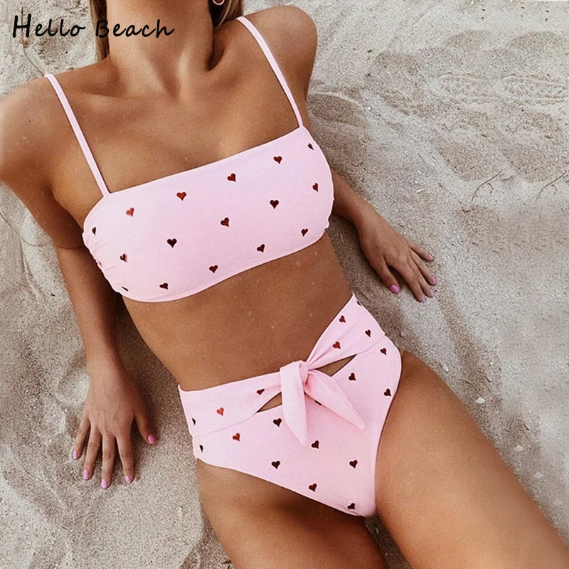 2019 New Bandeau Bikini High Waist Swimsuit Women Bowknot Bathing Suits Female Straps Swimwear Two Pieces Padded Push Up Biquini
2019 New Bandeau Bikini High Waist Swimsuit Women Bowknot Bathing Suits Female Straps Swimwear Two Pieces Padded Push Up Biquini