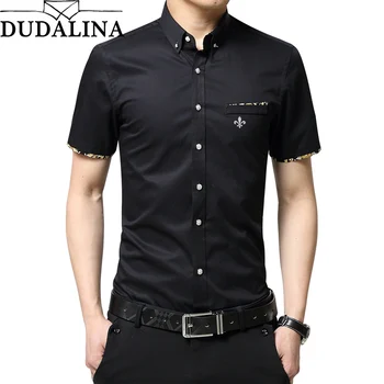 Dudalina 2020 Shirt Male men casual shirts Cotton short sleeve slim fit dress shirt plus size clothing business clothes
Dudalina 2020 Shirt Male men casual shirts Cotton short sleeve slim fit dress shirt plus size clothing business clothes