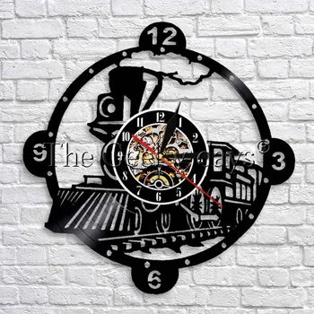 Steam Locomotive Train Wall Clock Vintage Steam Engine Vinyl Record Wall Clock Train Locomotive Wall Decor Modern Design
Steam Locomotive Train Wall Clock Vintage Steam Engine Vinyl Record Wall Clock Train Locomotive Wall Decor Modern Design