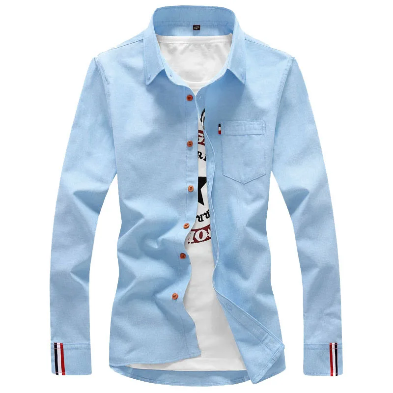 2018 Spring And Autumn Korean Men'S Solid Color Shirt Oil Color Stripe Splicing Casual High Quality Men'S Long-Sleeved Shirt
2018 Spring And Autumn Korean Men'S Solid Color Shirt Oil Color Stripe Splicing Casual High Quality Men'S Long-Sleeved Shirt