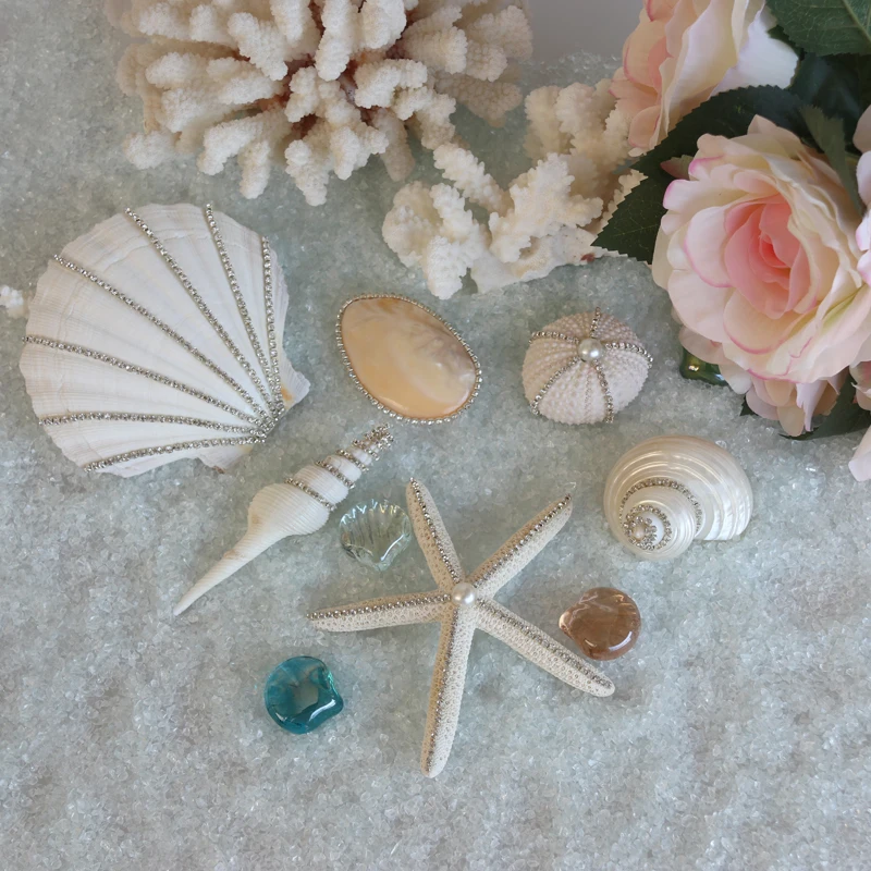 Free Shipping(6pcs/set)Custom Handmade Natural Diamond Conch&Shell Beach Wedding&Party&Holiday&Christmas Decor Party Favors
Free Shipping(6pcs/set)Custom Handmade Natural Diamond Conch&Shell Beach Wedding&Party&Holiday&Christmas Decor Party Favors
