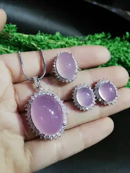 Koraba Fine Jewelry 925 Silver Inlaid Natural Chalcedony Pendant Necklace Ring Bracelet Set Multiple Styles Gifts Free Shipping
Koraba Fine Jewelry 925 Silver Inlaid Natural Chalcedony Pendant Necklace Ring Bracelet Set Multiple Styles Gifts Free Shipping