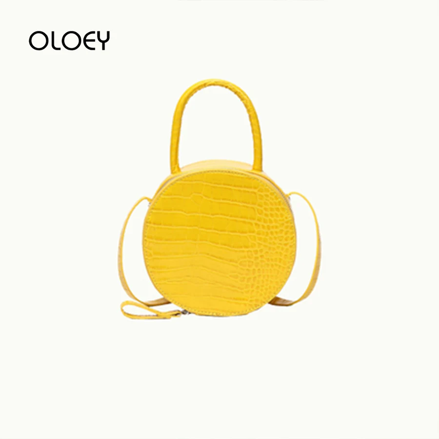 Brand Crocodile Pattern Women Handbag Purse Yellow Bag Leather Small Circular Bag Designer Shoulder Messenger Bag Evening Clutch
Brand Crocodile Pattern Women Handbag Purse Yellow Bag Leather Small Circular Bag Designer Shoulder Messenger Bag Evening Clutch