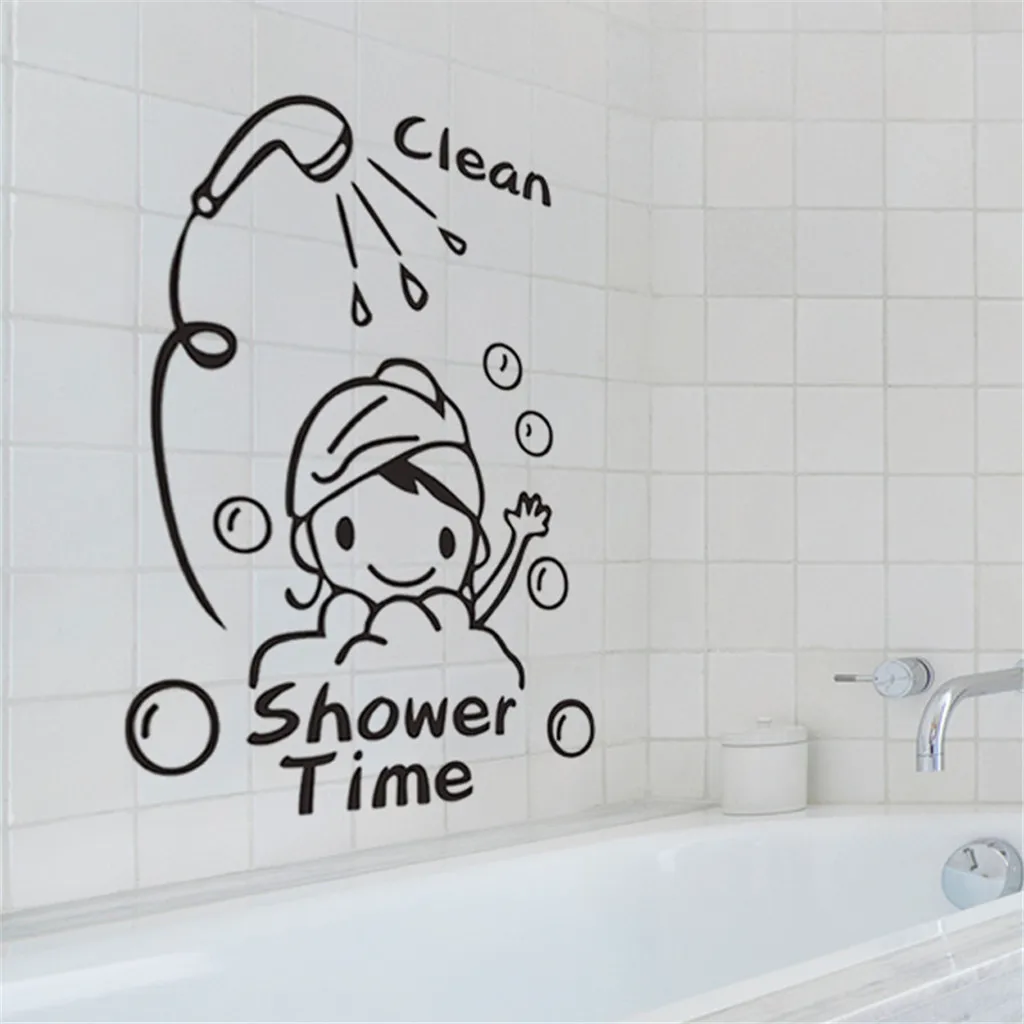 New Style Wall Stickers Shower Time Bathroom Decoration Wall Sticker bedroom accessories cartoon clean cosas para el hogar
New Style Wall Stickers Shower Time Bathroom Decoration Wall Sticker bedroom accessories cartoon clean cosas para el hogar
