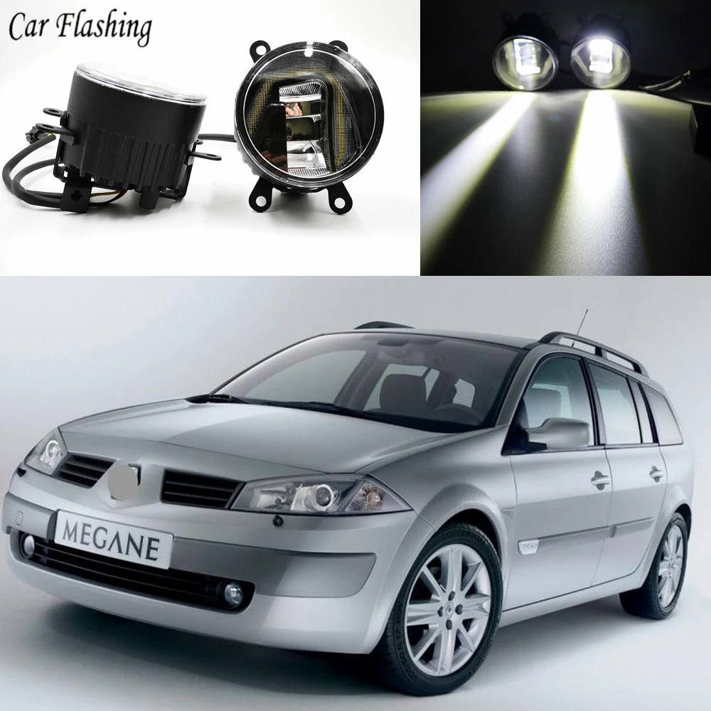 3-IN-1 Functions Auto LED DRL Daytime Running Light Car Projector Fog Lamp with yellow signal For Renault Megane 2 II
3-IN-1 Functions Auto LED DRL Daytime Running Light Car Projector Fog Lamp with yellow signal For Renault Megane 2 II