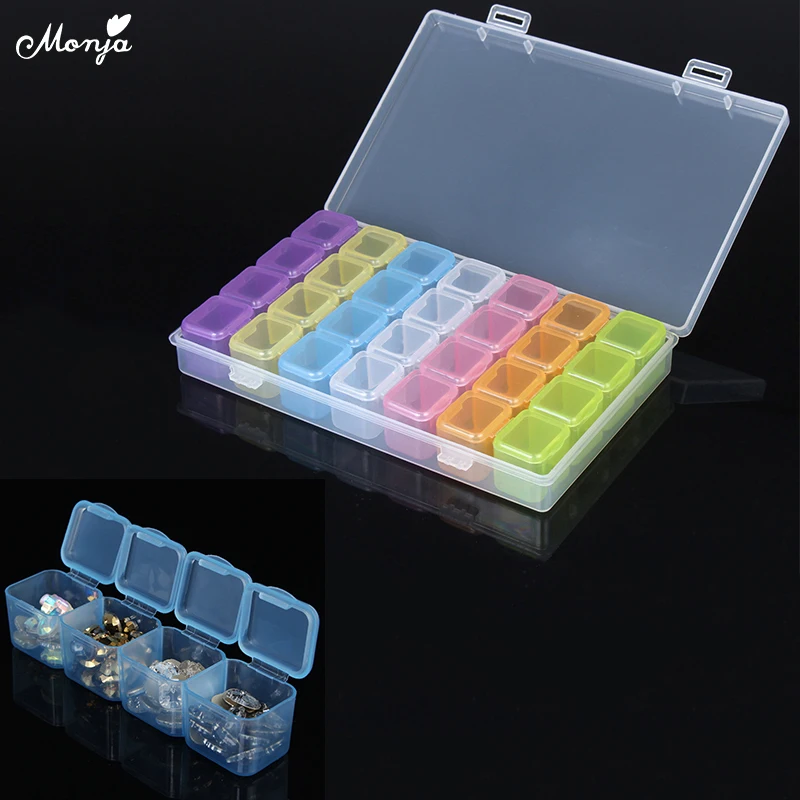 Monja Nail Art 28 Slots Clear Empty Storage Box Rhinestone Jewelry Beads Manicure Decoration Accessories Display Organizer Case
Monja Nail Art 28 Slots Clear Empty Storage Box Rhinestone Jewelry Beads Manicure Decoration Accessories Display Organizer Case