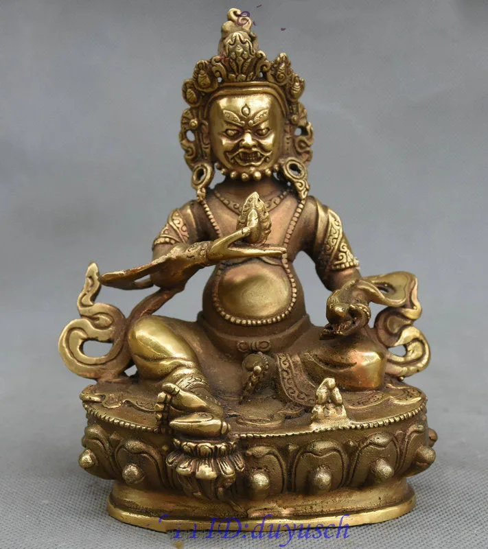 christmas Tibetan Buddhism Temple Brass Yellow Jambhala Wealth Mammon God Buddha Statue halloween
christmas Tibetan Buddhism Temple Brass Yellow Jambhala Wealth Mammon God Buddha Statue halloween