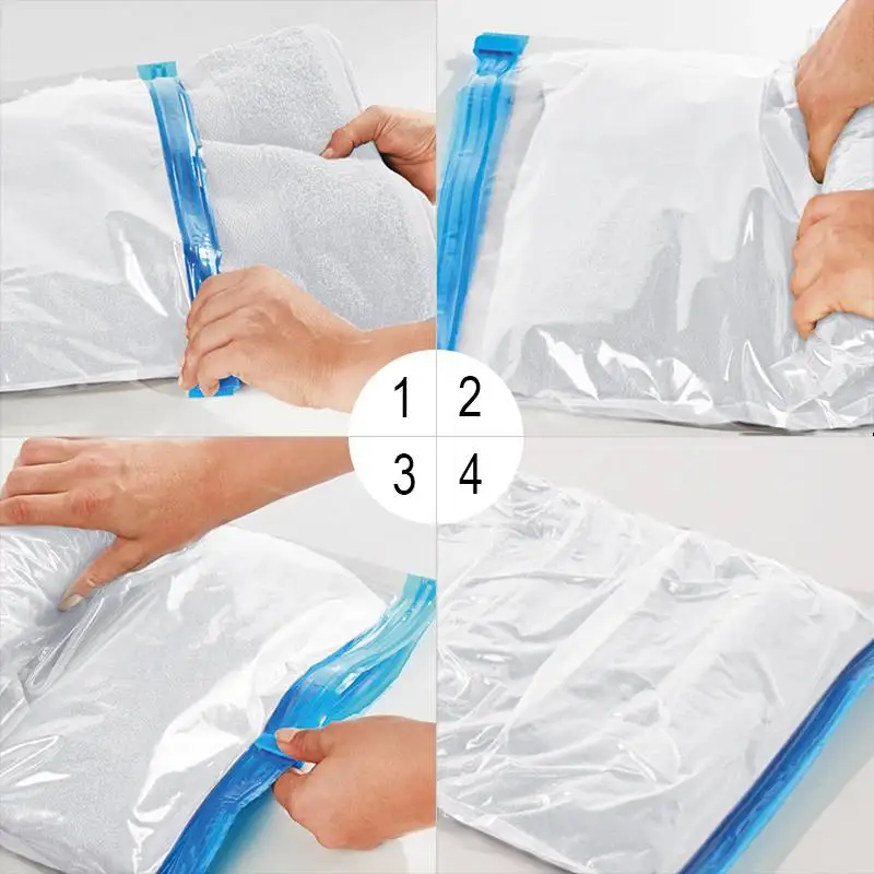 Vacuum Bag Storage Organizer Transparent Border Foldable Extra Large Seal Compressed Travel Saving Space Travel Bags Organizador
Vacuum Bag Storage Organizer Transparent Border Foldable Extra Large Seal Compressed Travel Saving Space Travel Bags Organizador
