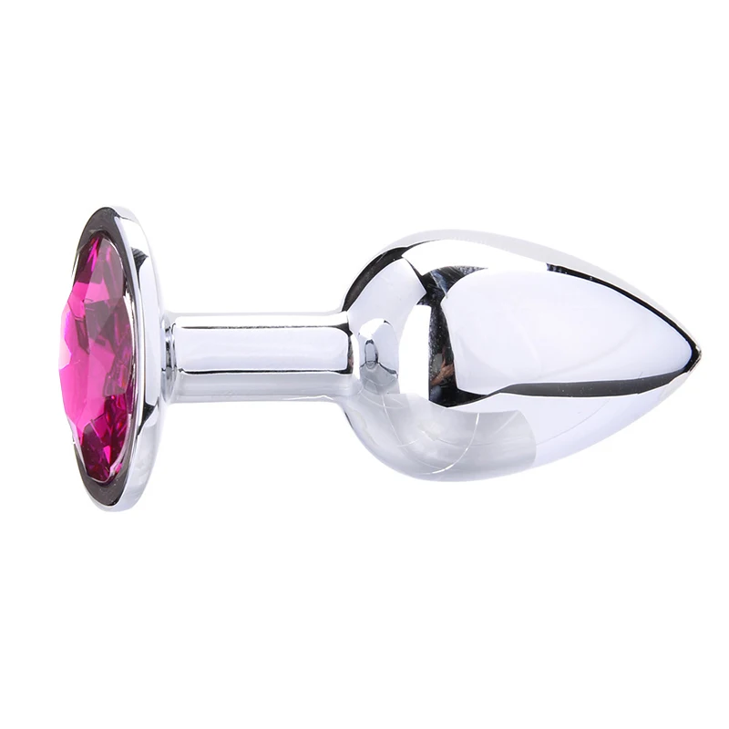 Adult Erotic Metal Stainless Crystal Jewelry Butt Plug Erotic Toy Bullet Dildo For Suitable For Woman Men Gay Beginners
