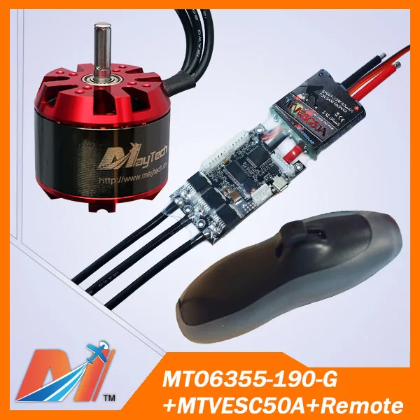Maytech electric mountainboard 6355 190KV motor without hall sensor +SuperESC based on vesc controller + remote
Maytech electric mountainboard 6355 190KV motor without hall sensor +SuperESC based on vesc controller + remote