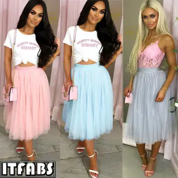 2019 New Solid Color Women Layers Tulle Maxi Skirt Womens Evening Party Bridesmaid Ball Gown Skirts
2019 New Solid Color Women Layers Tulle Maxi Skirt Womens Evening Party Bridesmaid Ball Gown Skirts