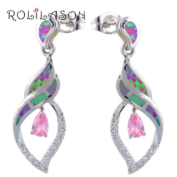 Pink Zircon Shining Zirconia Fashion Jewelry wholesale & Retail Purple Fire Opal silver color Drop Earrings for women OE408
Pink Zircon Shining Zirconia Fashion Jewelry wholesale & Retail Purple Fire Opal silver color Drop Earrings for women OE408