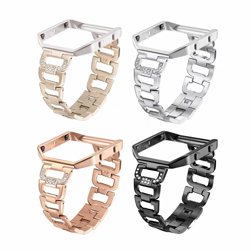 Watch Band Sets for Fitbit Smart Replacement Watchband Wrist Strap for Fitbit Bracelet with Rhinestone Stainless Steel + Case
Watch Band Sets for Fitbit Smart Replacement Watchband Wrist Strap for Fitbit Bracelet with Rhinestone Stainless Steel + Case