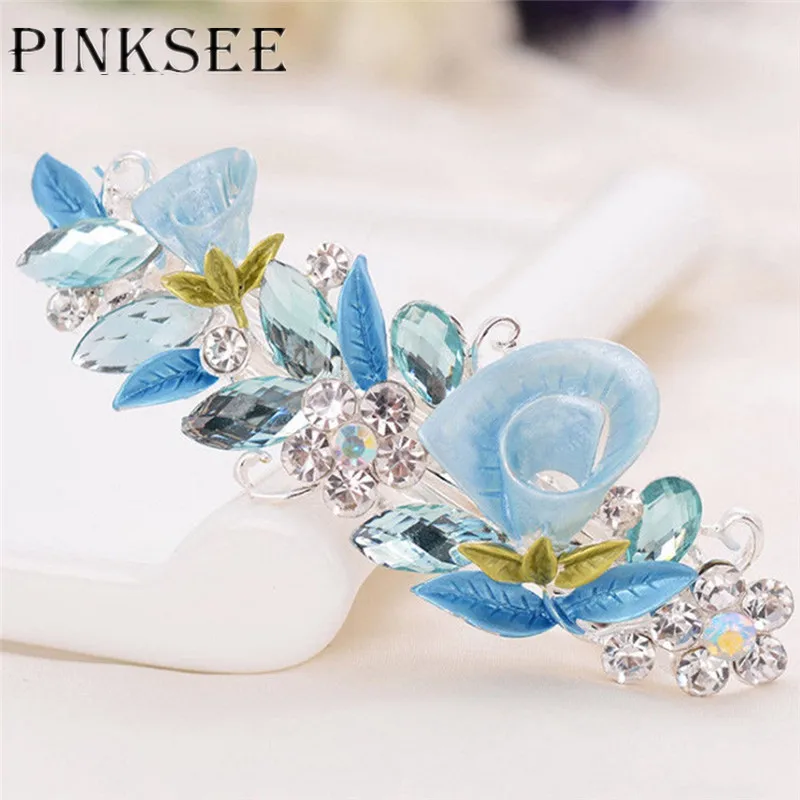 PINKSEE New Luxury Crystal Hair Clip Rhinestone Flower Headwear Jewelry for Women Girls Elegant Barrettes Hair Accessories
PINKSEE New Luxury Crystal Hair Clip Rhinestone Flower Headwear Jewelry for Women Girls Elegant Barrettes Hair Accessories