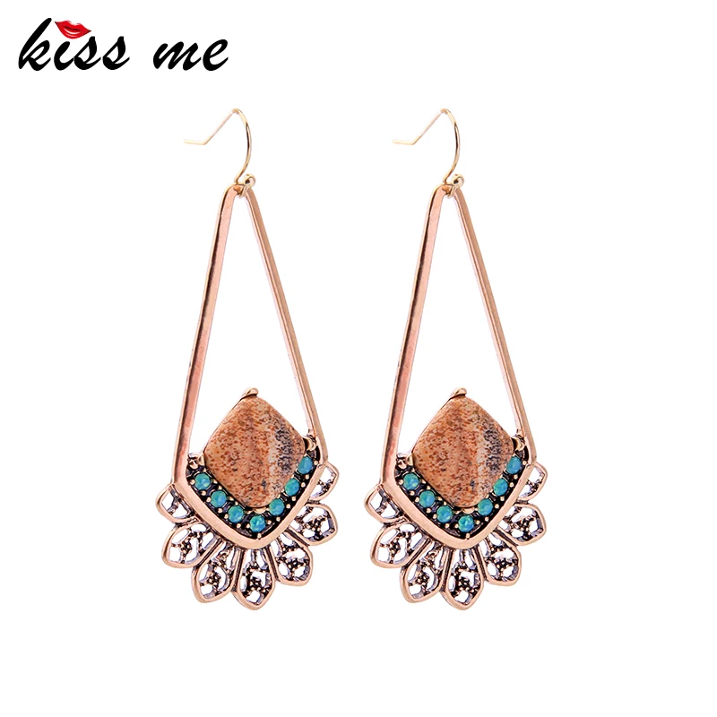 KISS ME Ethnic Geometric Sector Natural Stone Drop Earrings For Women Gifts Unique Crystal Dangle Earrings Fashion Accessories
KISS ME Ethnic Geometric Sector Natural Stone Drop Earrings For Women Gifts Unique Crystal Dangle Earrings Fashion Accessories