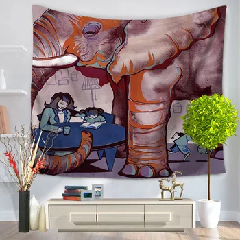 Home Decorative Wall Hanging Carpet Tapestry 130x150cm Rectangle Bedspread Creative Elephant Painting Pattern GT1024
Home Decorative Wall Hanging Carpet Tapestry 130x150cm Rectangle Bedspread Creative Elephant Painting Pattern GT1024