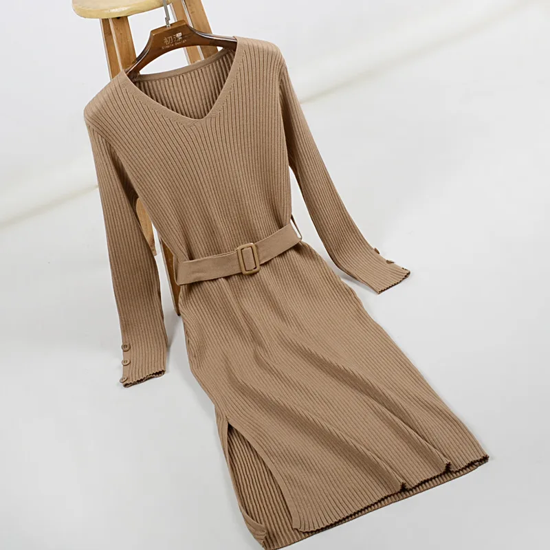 The fall winter 2018 new dress v-neck cultivate one morality show thin knitting sweater dress rested its ehrs hips with dress
The fall winter 2018 new dress v-neck cultivate one morality show thin knitting sweater dress rested its ehrs hips with dress