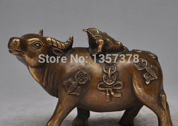 shitou 00325 7" Chinese Fengshui Bronze copper Zodiac Year Oxen Toad Frog Beast Wealth Statue discount 30% (C0324)
shitou 00325 7" Chinese Fengshui Bronze copper Zodiac Year Oxen Toad Frog Beast Wealth Statue discount 30% (C0324)