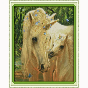 Mother's love pony Needlework,DIY DMC Cross stitch,Sets For Embroidery kits,Precise Printed Patterns Counted Cross-Stitching
Mother's love pony Needlework,DIY DMC Cross stitch,Sets For Embroidery kits,Precise Printed Patterns Counted Cross-Stitching