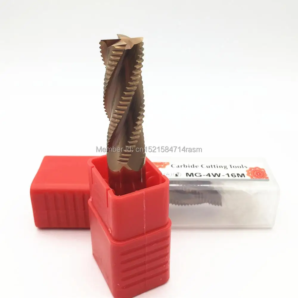 KLOT HRC50 ALTiN Solid Carbide End Mill 6mm-20mm Extended Length 120mm 4-Flute 