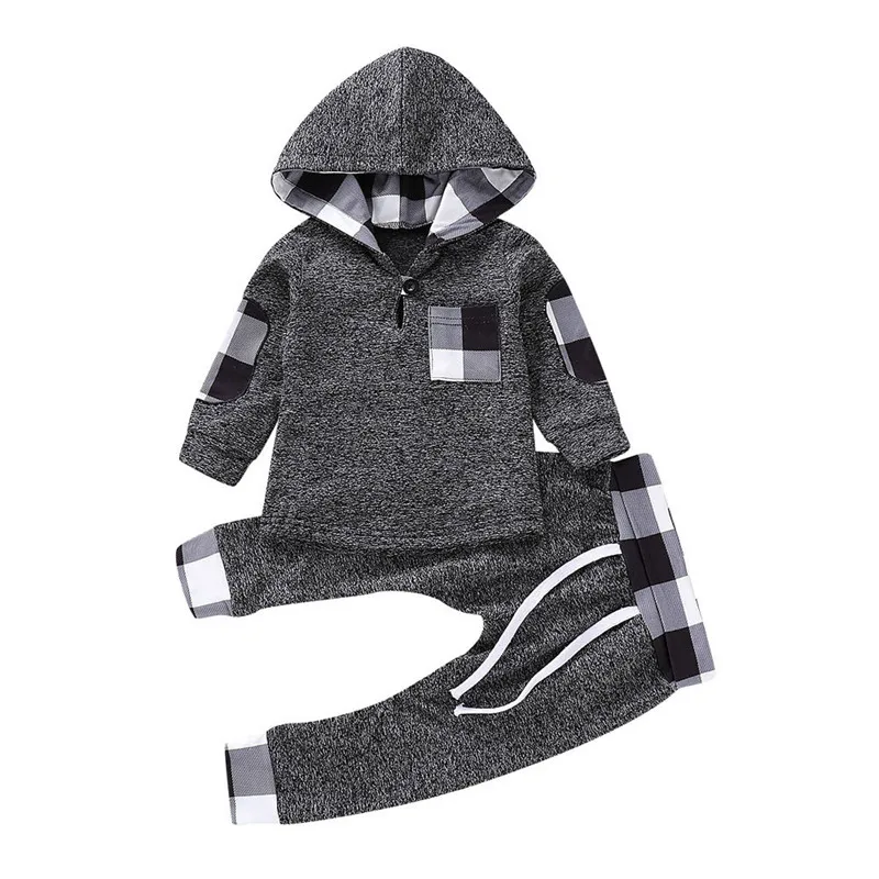 TELOTUNY Children's Clothing Kids Boys Sweatshirts Infant Toddler Baby Boys Girls Plaid Hooded Pullover Tops Pants Outfits Set
TELOTUNY Children's Clothing Kids Boys Sweatshirts Infant Toddler Baby Boys Girls Plaid Hooded Pullover Tops Pants Outfits Set