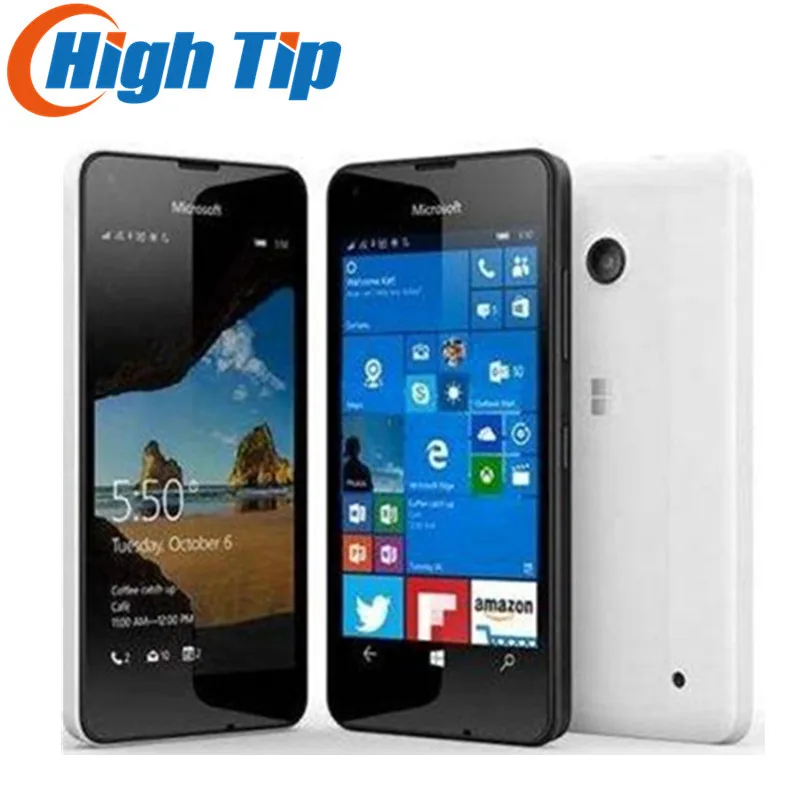 

Unlocked Original Nokia Microsoft Lumia 550 Quad-core 8GB ROM 5MP Windows mobile phone LTE 4G 4.7" 1280x720 Refurbished dropship