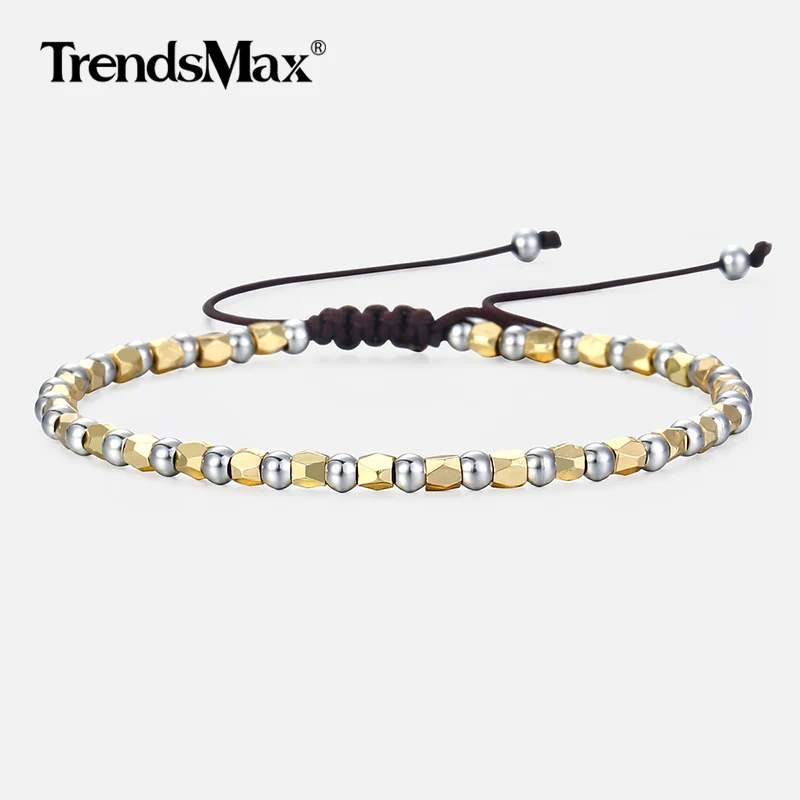 Stainless Steel Beaded Bracelet For Women Gold Silver Ball Brown Rope Bracelet Woman Jewelry Gifts Dropshipping Adjustable DB131
Stainless Steel Beaded Bracelet For Women Gold Silver Ball Brown Rope Bracelet Woman Jewelry Gifts Dropshipping Adjustable DB131