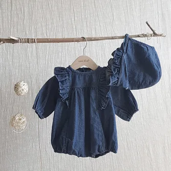 2019 new arrival girls boys denim rompers autumn long sleeve kids girls jumpsuits
2019 new arrival girls boys denim rompers autumn long sleeve kids girls jumpsuits