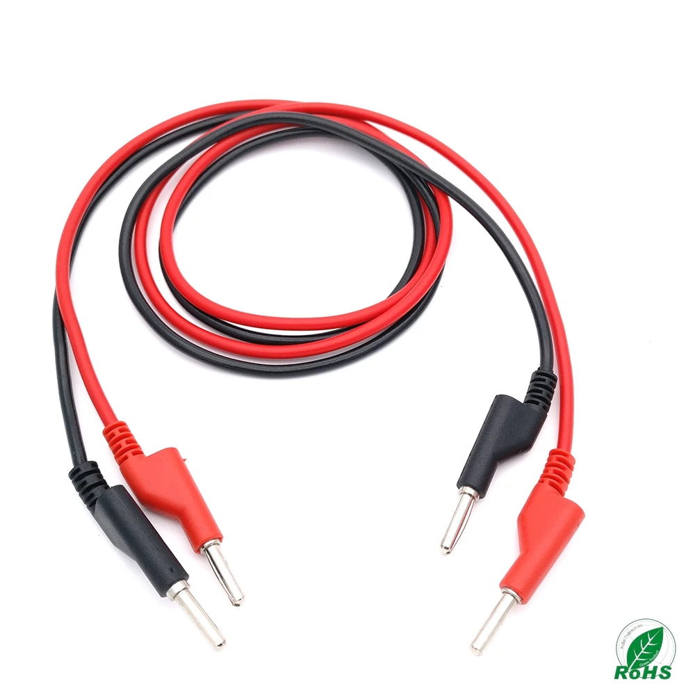 1Pair Double End 4mm Male Banana Plug Soft Silicone Test Cable Connector Multimeter Test Lead Red + Blcak#
1Pair Double End 4mm Male Banana Plug Soft Silicone Test Cable Connector Multimeter Test Lead Red + Blcak#