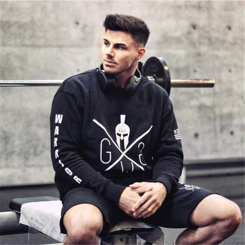 fitness Men Sweatshirt Sport gym long t shirt (10)