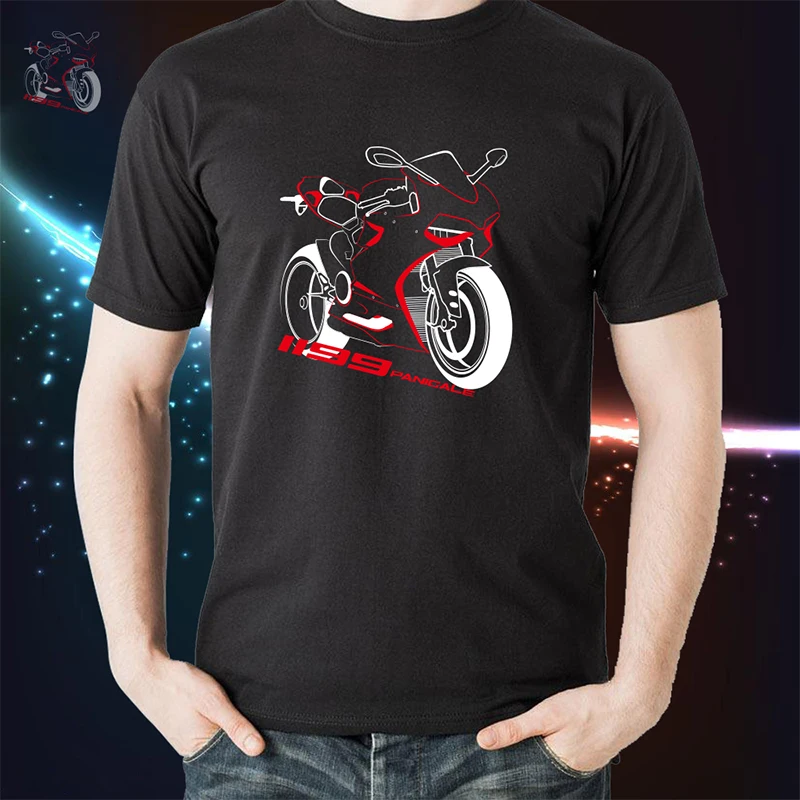 KODASKIN Для мужчин Винтаж футболки футболка Повседневное для Panigale 1199|Футболки| |